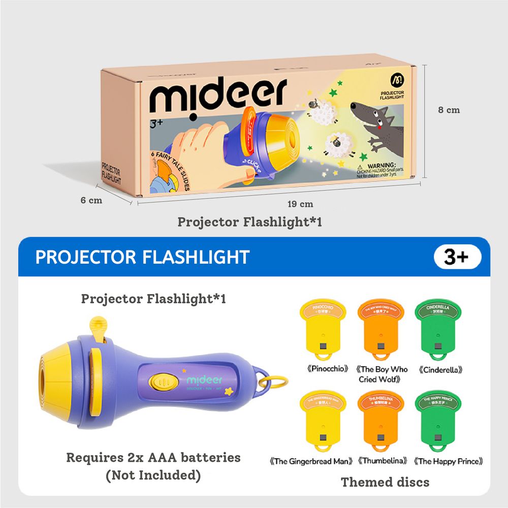 Mideer - Projector Flashlight - Multicolor
