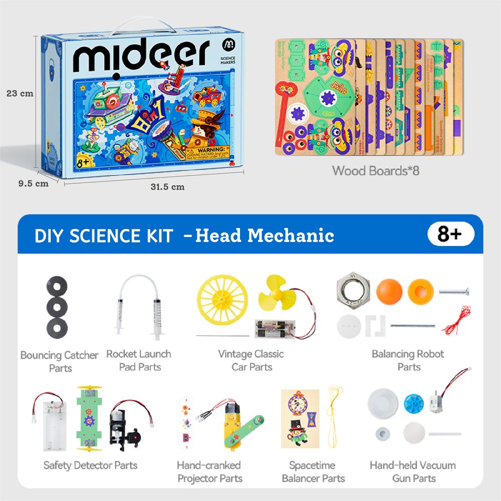 Mideer - 8-in-1 Science Makers Diy Kit - 29 Pc Set
