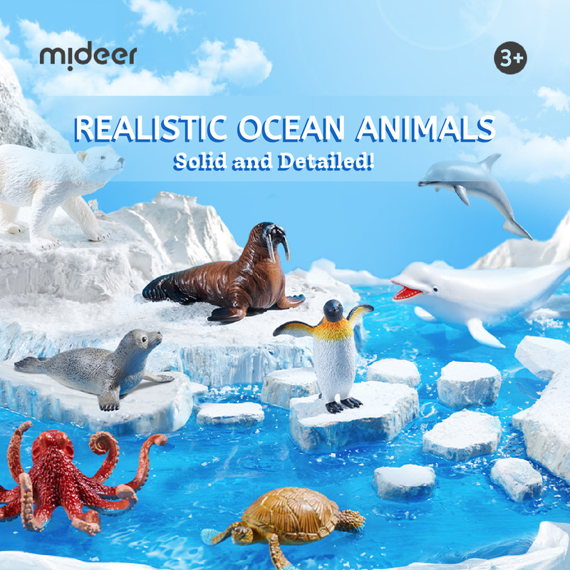 Mideer - Marine Animals Toy Set - 11 Pcs