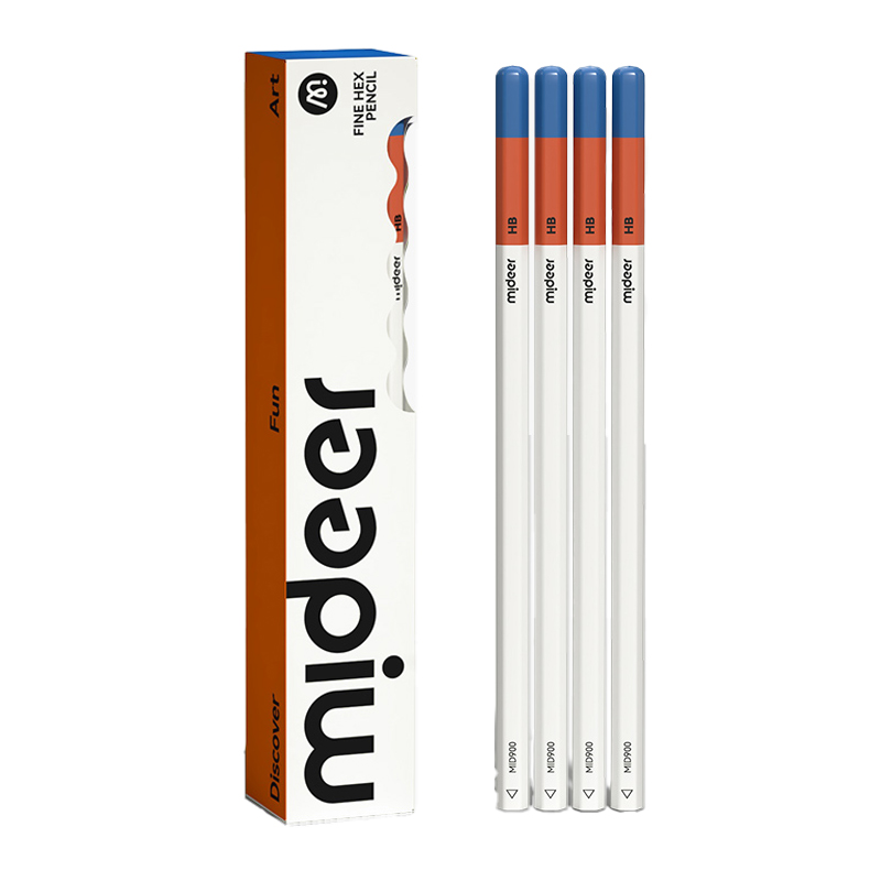 Mideer - Slim-Grip Hex Pencils - HB - Pack of 12