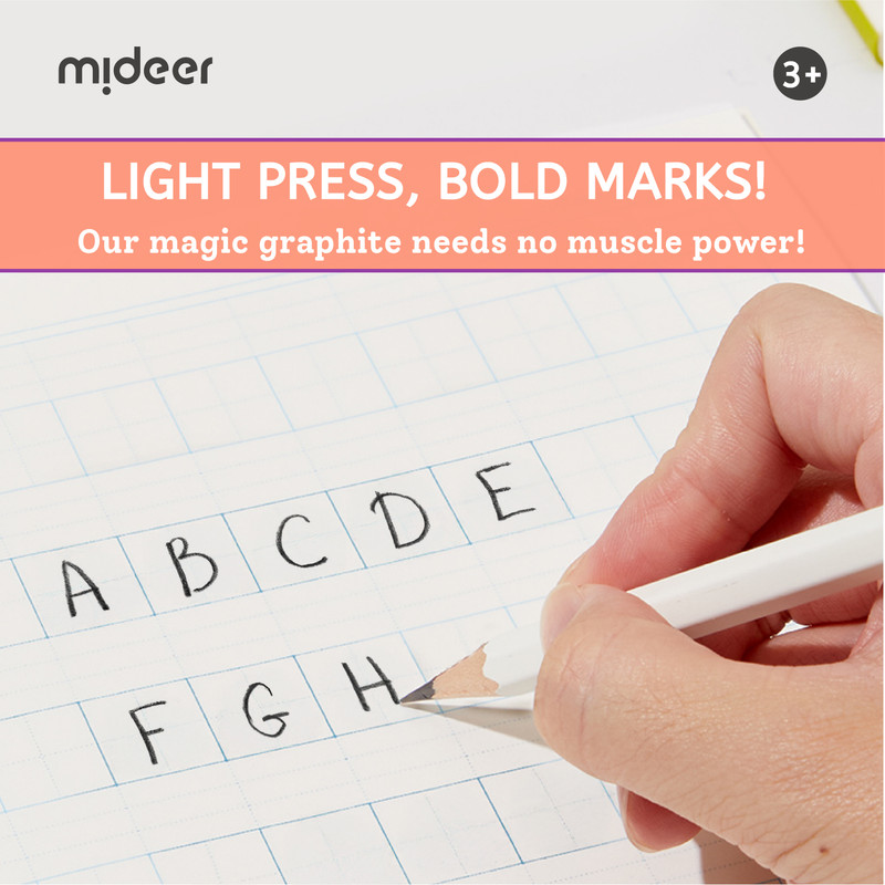 Mideer - Slim-Grip Hex Pencils - HB - Pack of 12