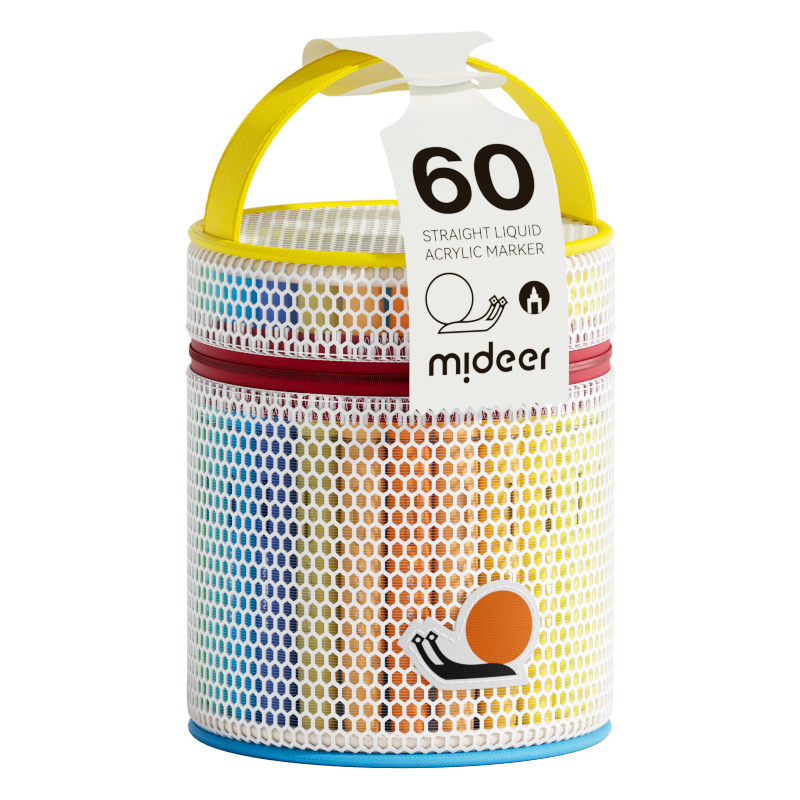 Mideer - Straight Liquid Acrylic Markers - 60 Colors