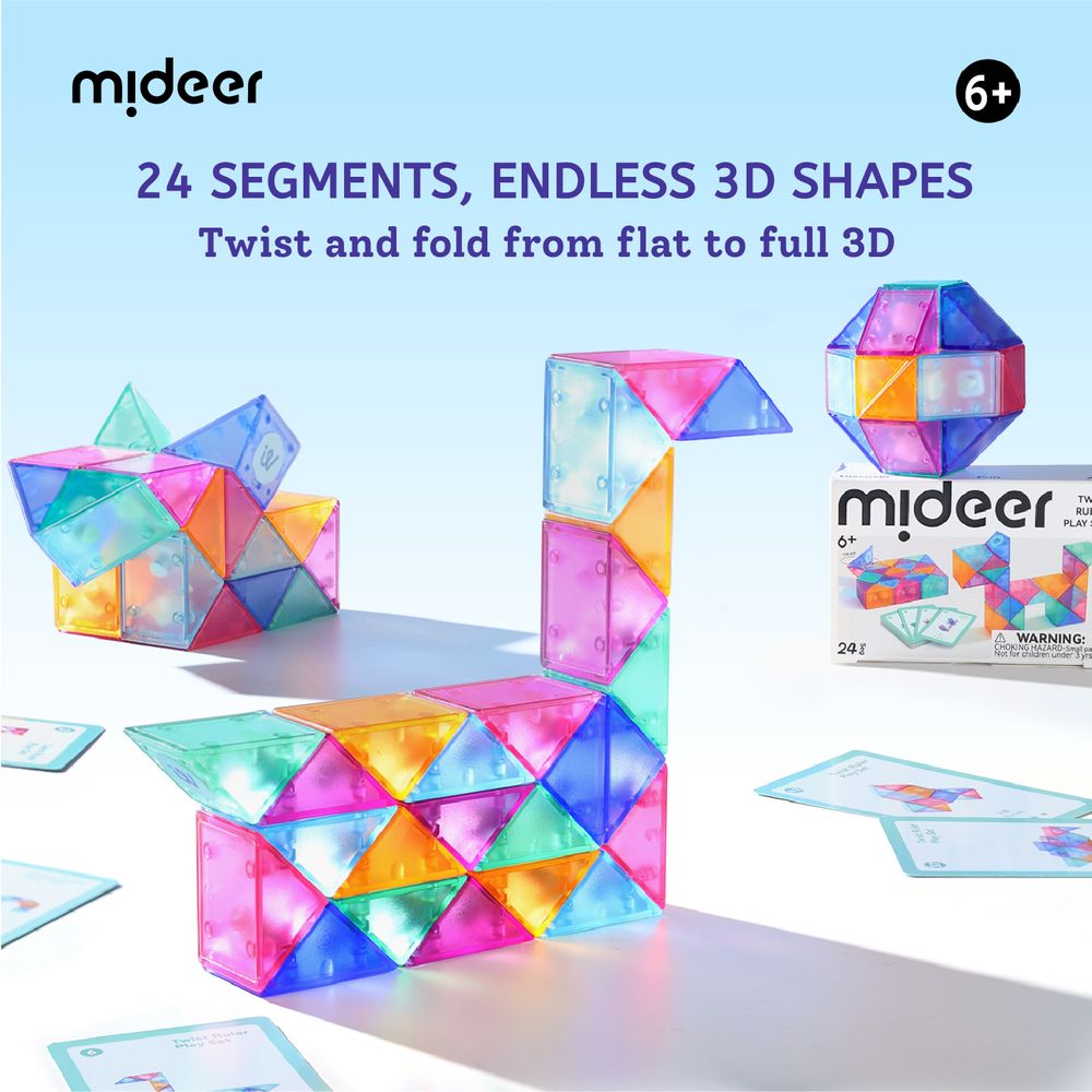 Mideer - Twist Ruler Play Set - 24 Pc Set
