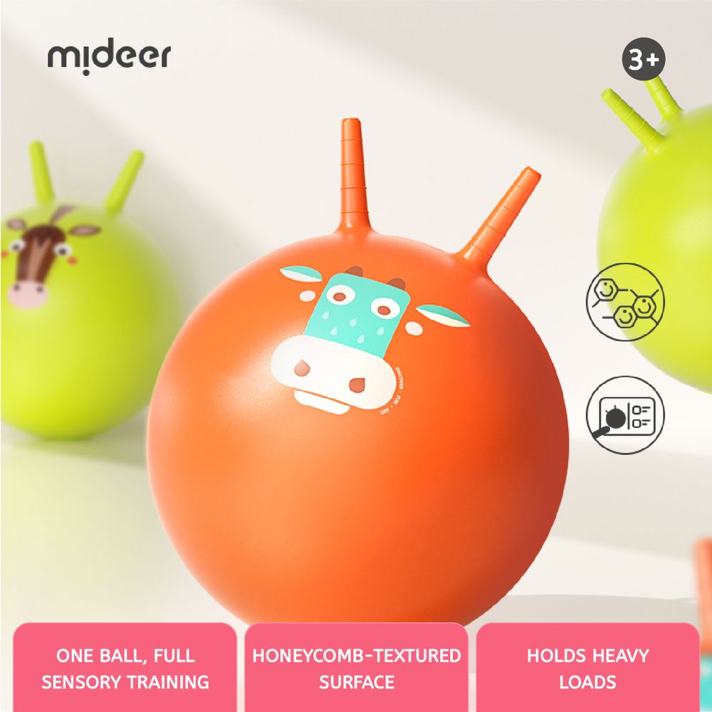 Mideer - Sensory Training Bounce Ball - Moo Moo Cow