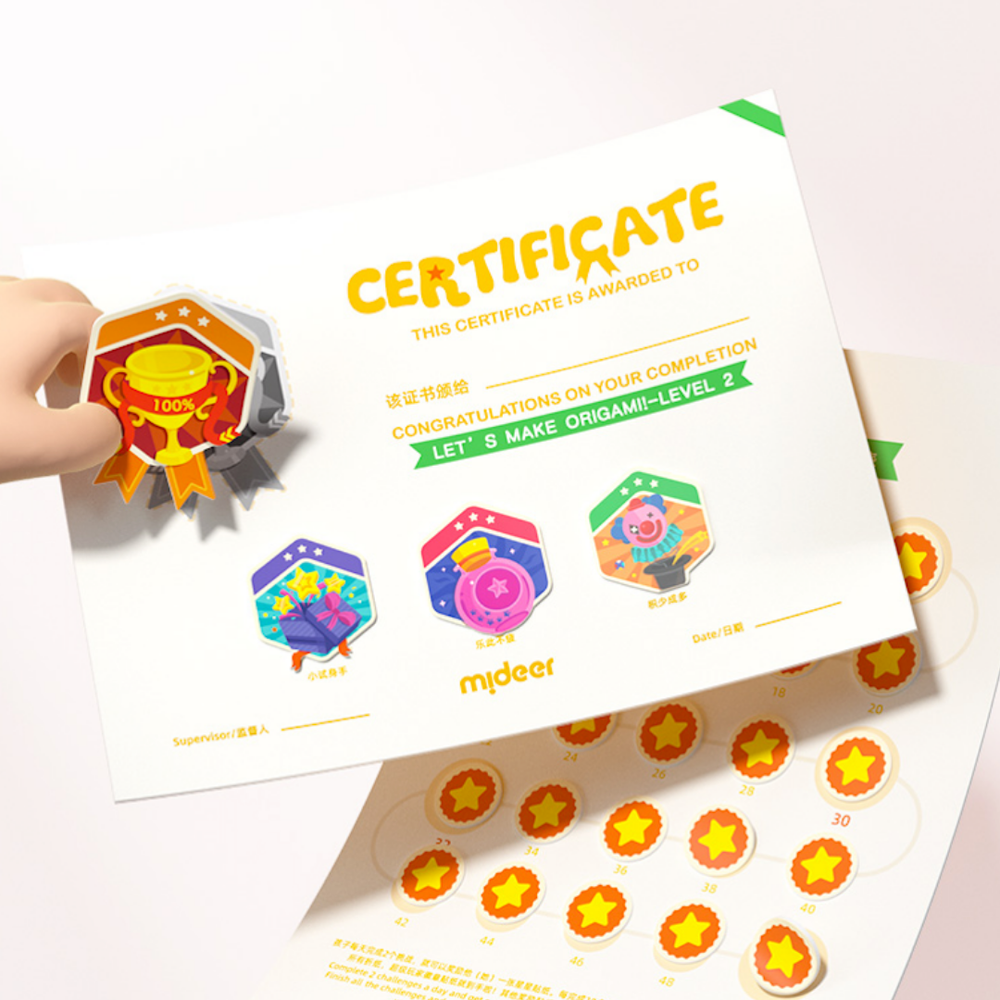 Mideer - Let's Cut Paper Craft Kit - Level 3