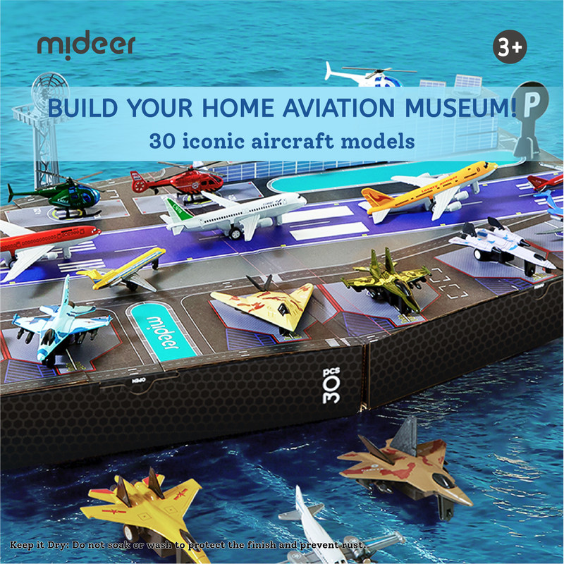 Mideer - Aviation Set - 30 Die-cast Aircrafts