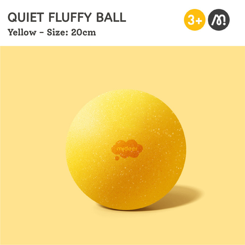 Mideer - Fluffy Soft Ball Size 5 - Sunshine Yellow