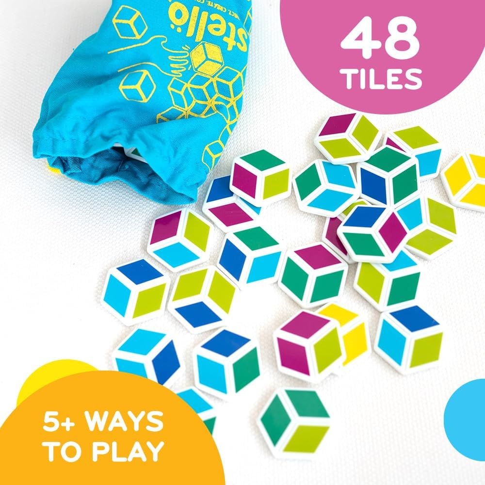 Mobi - Stello Hexagon Color Matching Game - 48 Tiles