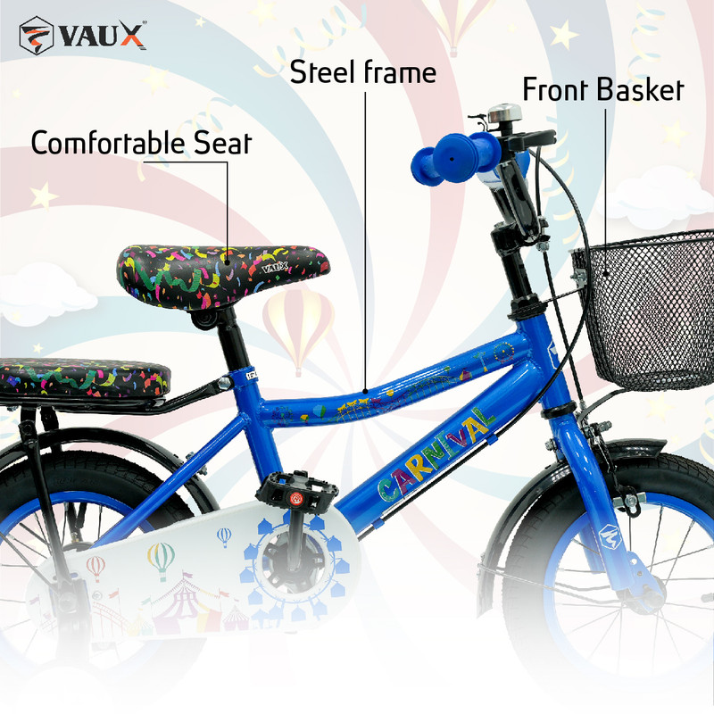 Vaux - Carnival Kids Bike With Training Wheel - 12-Inch