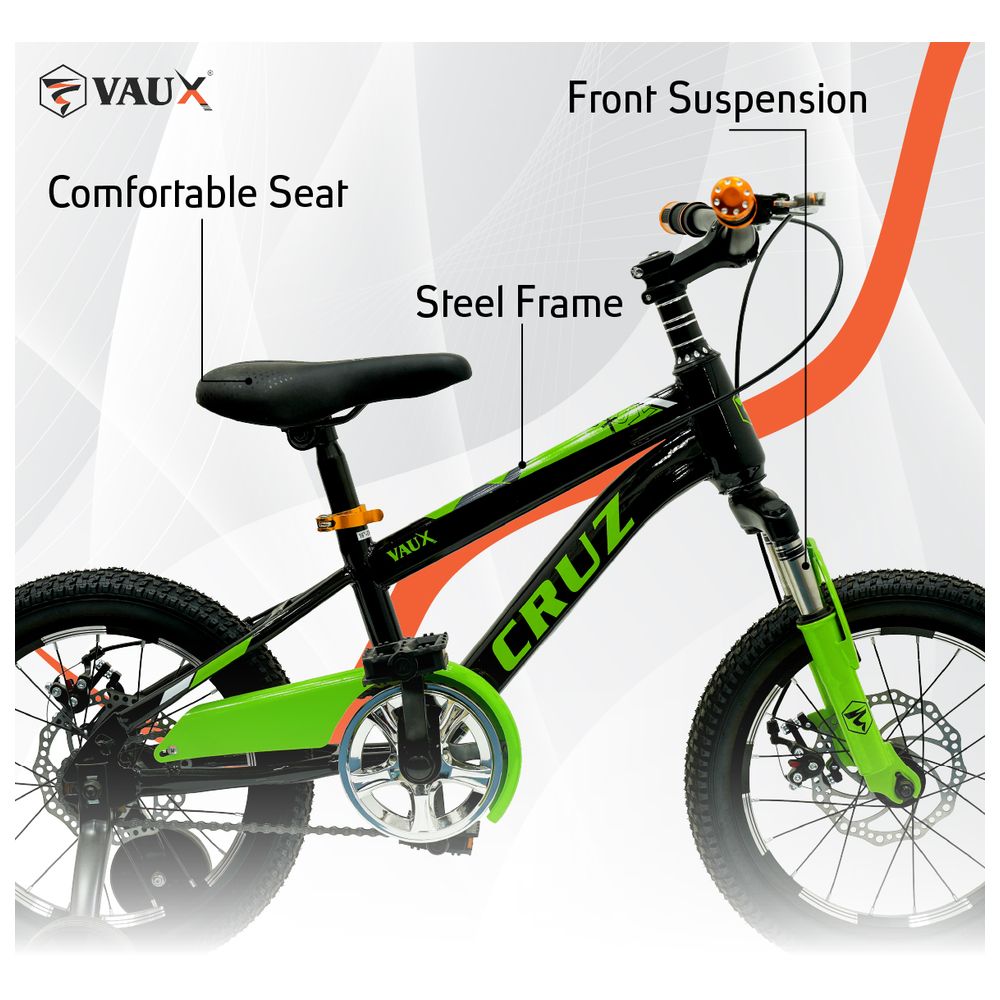Vaux - Cruz Kids Bike - Green - 16 Inch