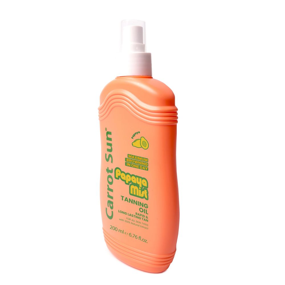 Carrot Sun - Papaya Mist Tanning Oil - 200 ml