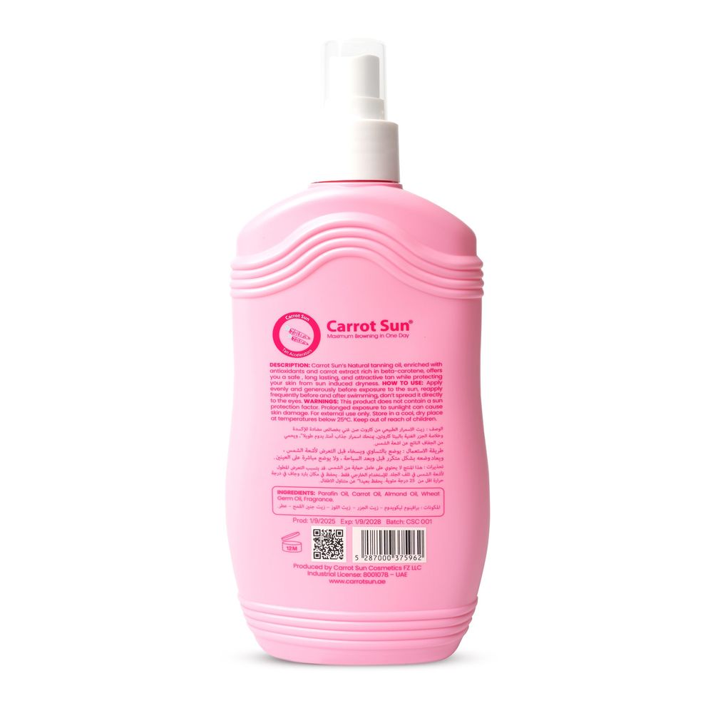 Carrot Sun - Bubble Joy Tanning Oil - 200 ml