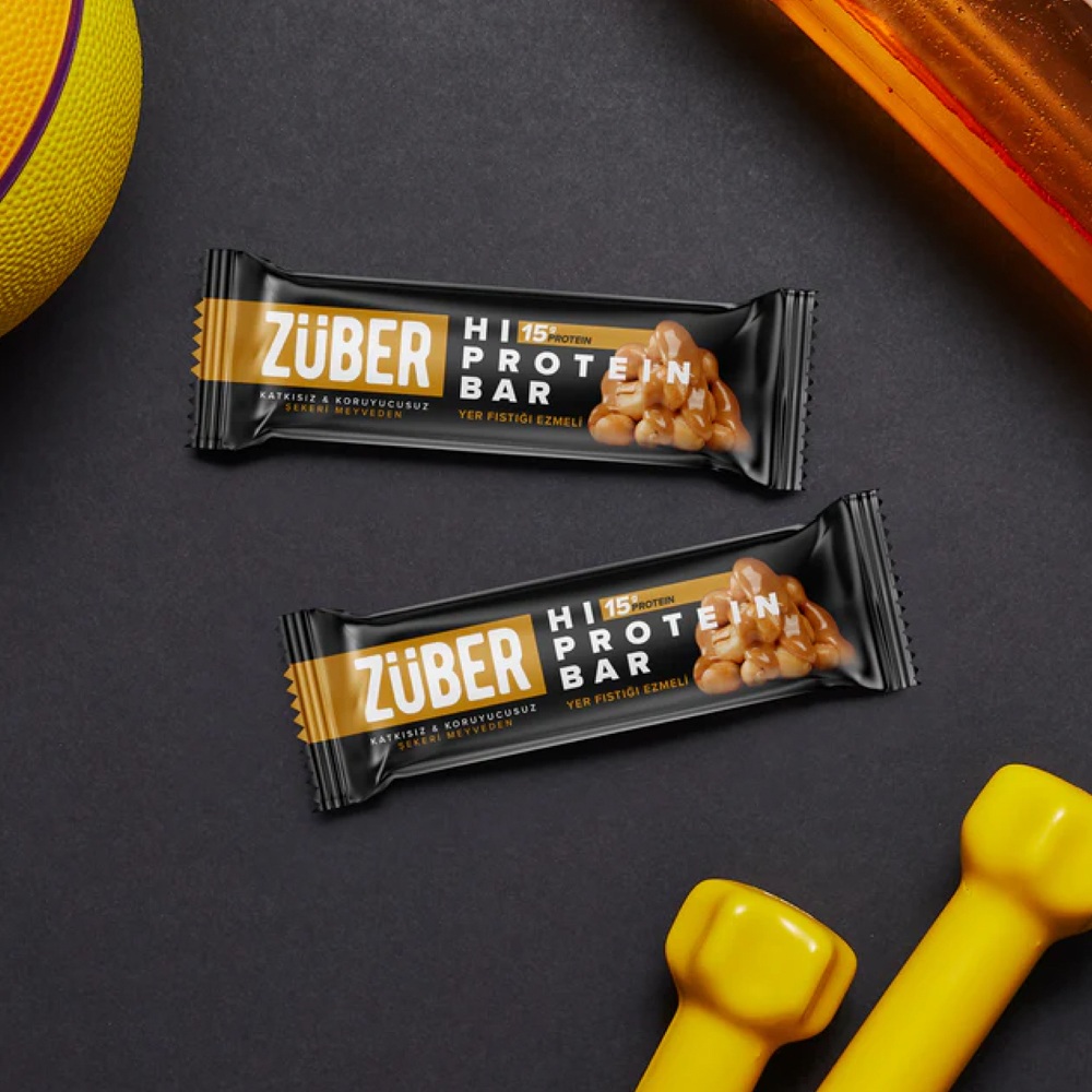 Zuber - Peanut Butter Hi-Protein Bar - 45 gm