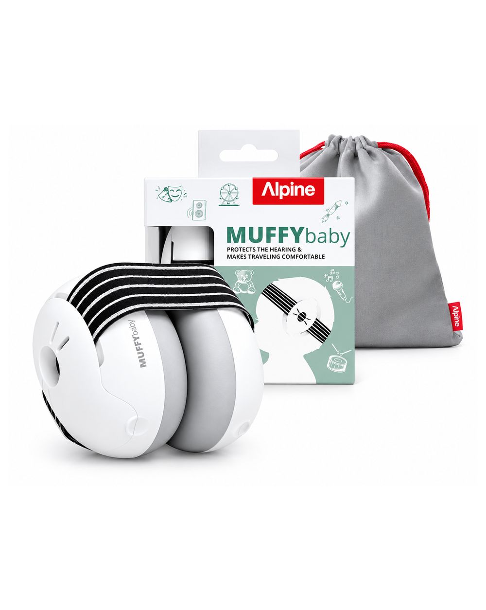 Alpine - Muffy Baby Ear Defenders - Black