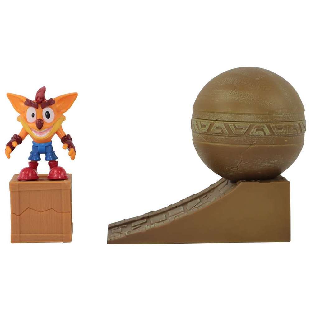 Crash Bandicoot - Boulder Dash Diorama - 4 Pcs