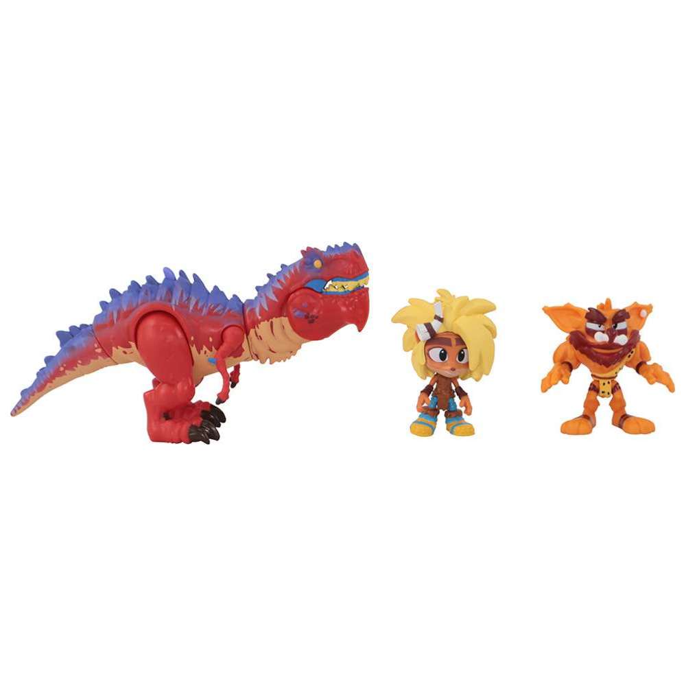 Crash Bandicoot - Deluxe Dino Dash Diorama - 3 Pcs