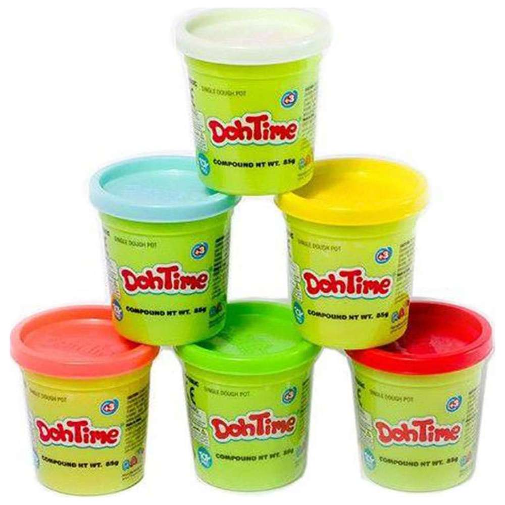 Dohtime - Bright Colors Dough - Color May Vary - 6 Pcs - 510 gm