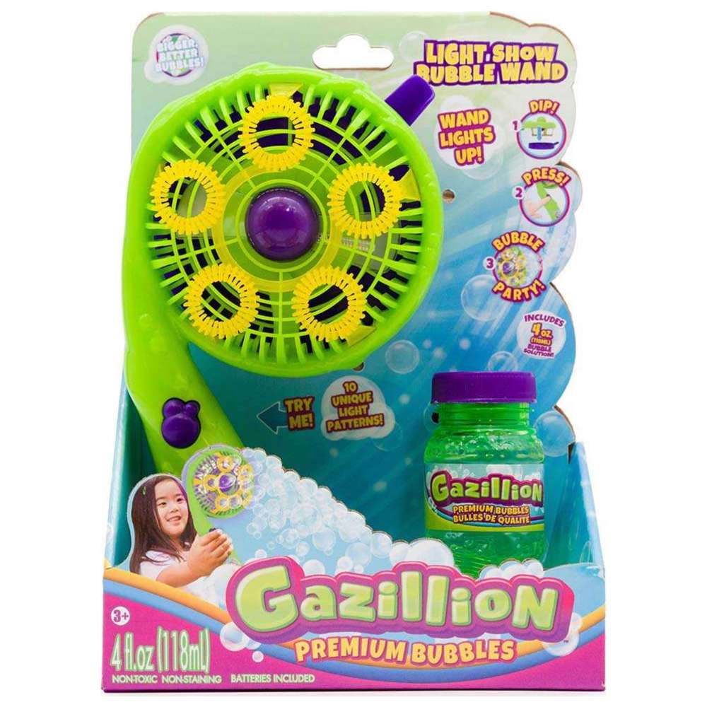 Gazillion - Premium Bubbles Maker w/ Light Show Wand - 118 ml