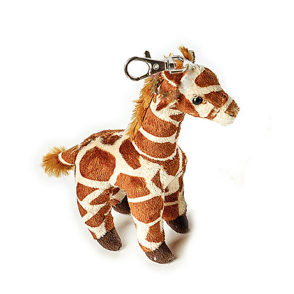 National Geographic - Premium Clip-On Giraffe Plush Keychain - 10.16 cm