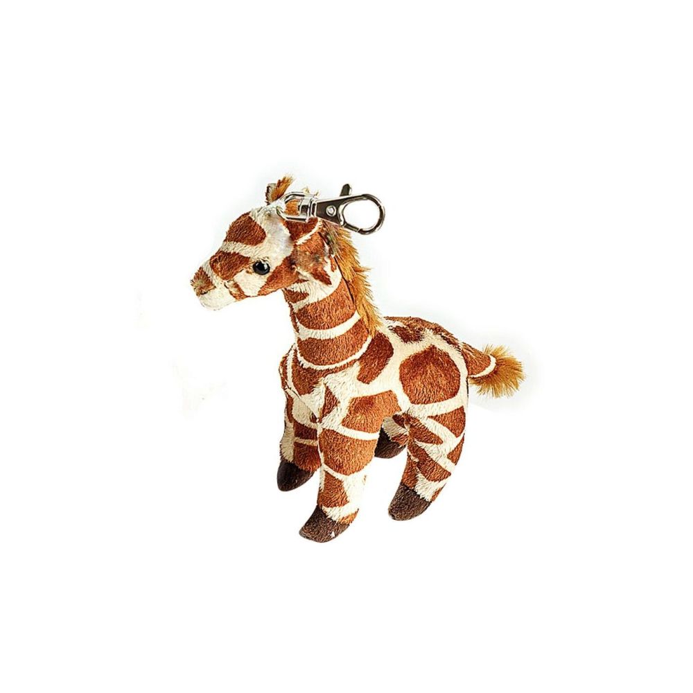 National Geographic - Premium Clip-On Giraffe Plush Keychain - 10.16 cm