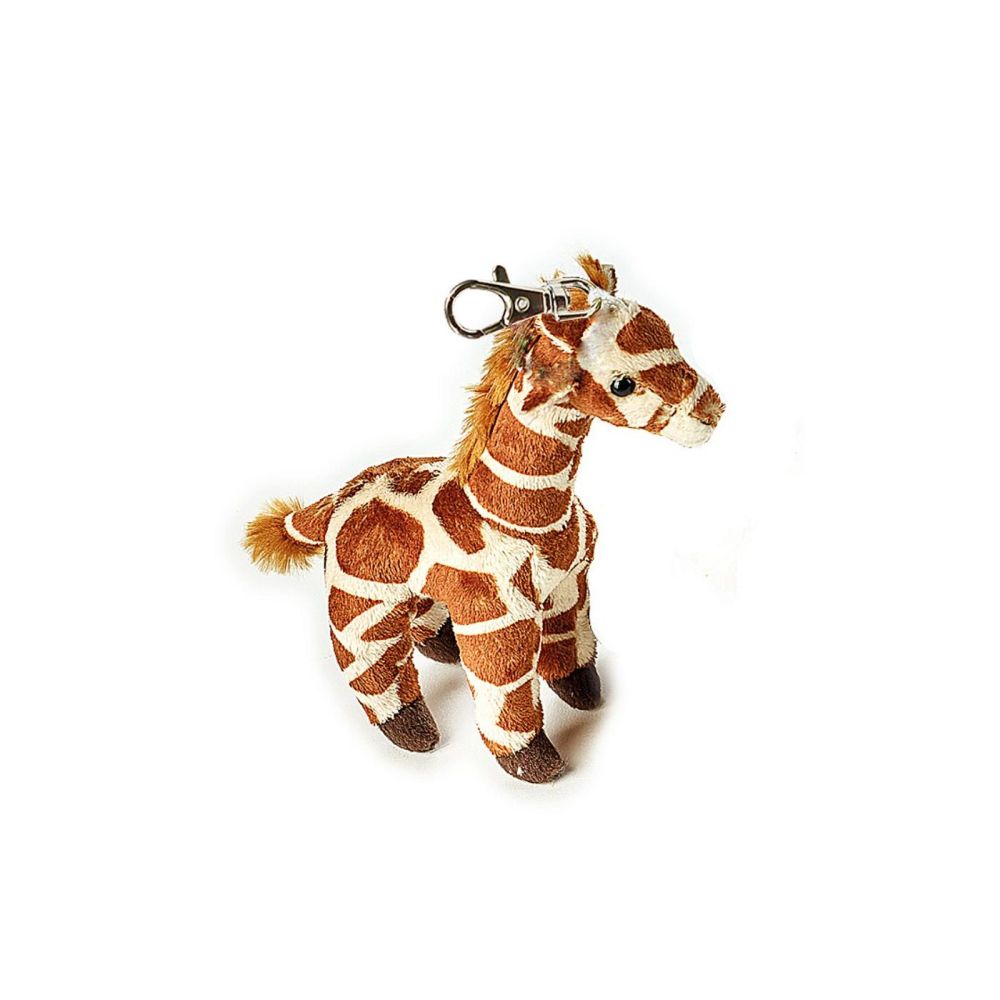 National Geographic - Premium Clip-On Giraffe Plush Keychain - 10.16 cm