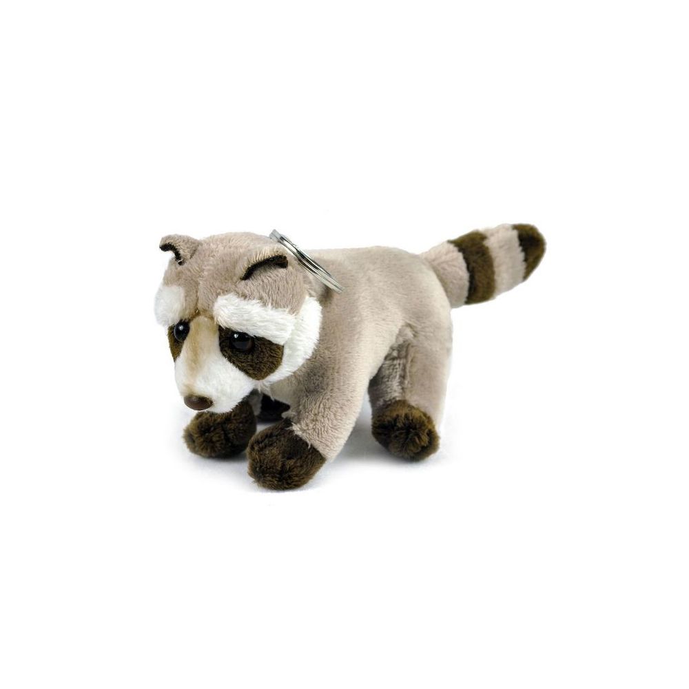 National Geographic - Premium Clip-On Raccoon Plush Keychain - 10.16 cm