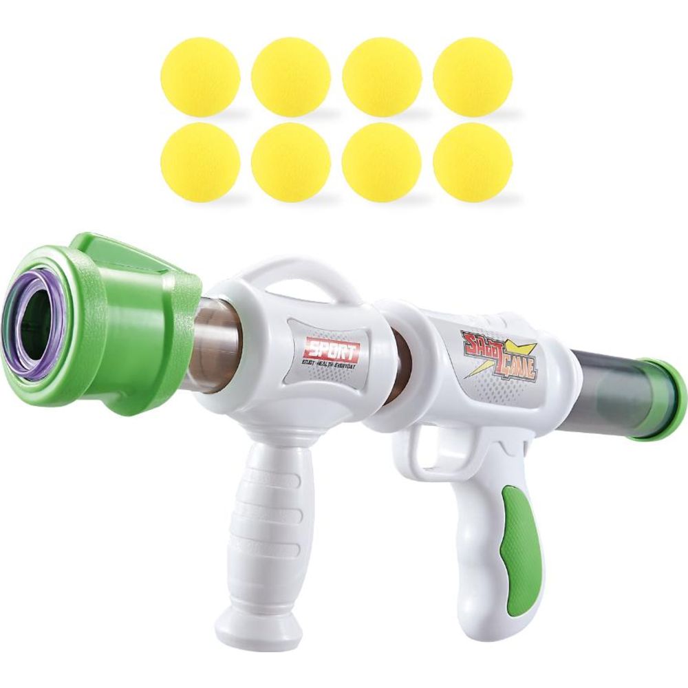Power Joy - X Blaster 7 Toy Gun With 8 Foam Balls Set - Color May Vary - 1 Pc