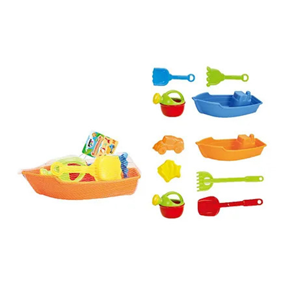 Mondo - Summerz Boat Beach Toys Set - Style May Vary - 6 Pcs
