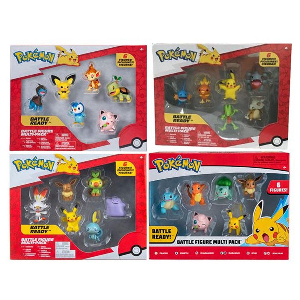 Pokemon - Battle Figure Multi Set - Style May Vary - 6 Pcs