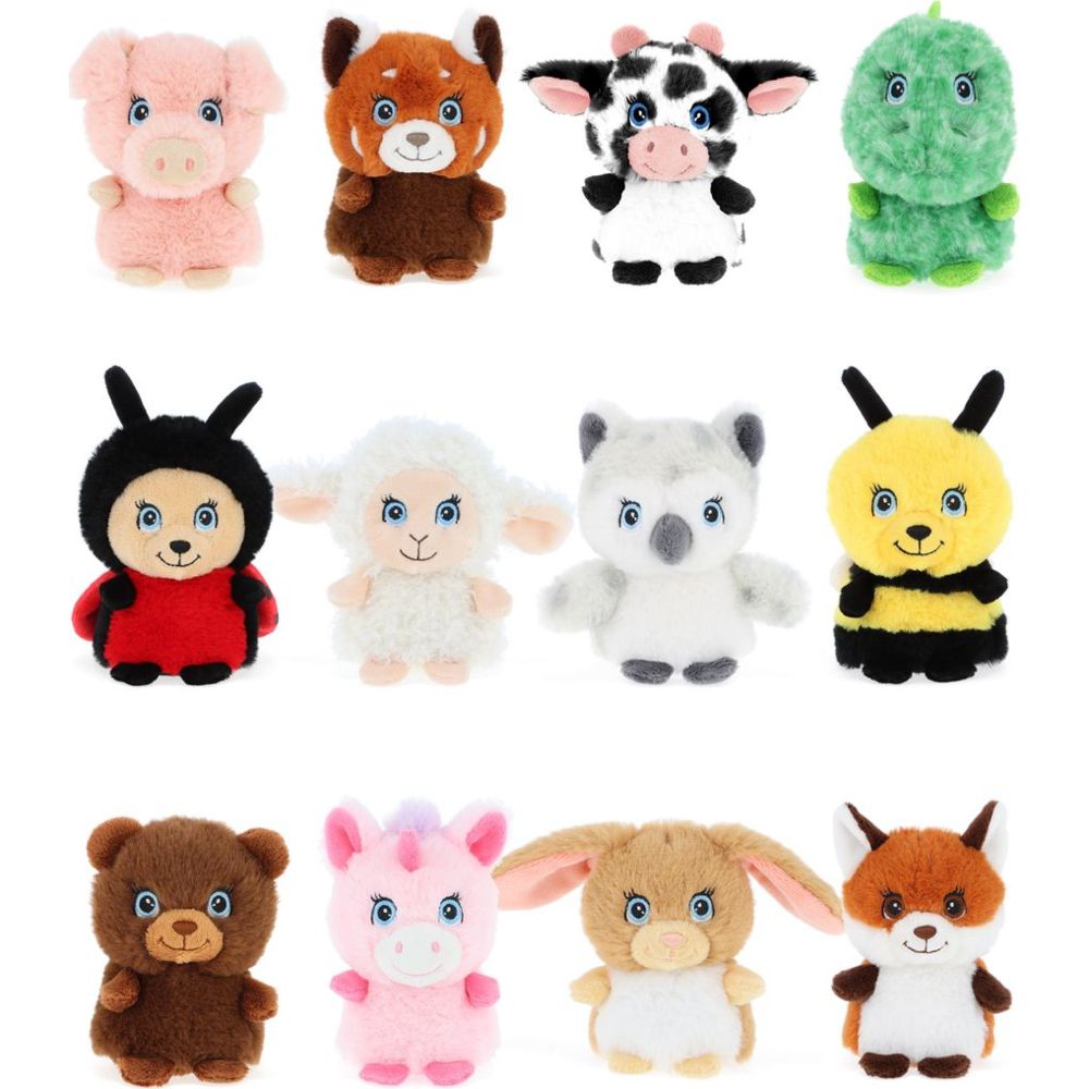 Keel Toys - Keeleco Mini Adoptable World Plush Toy Set B - 4-Inch - Style May Vary - 1 Pc