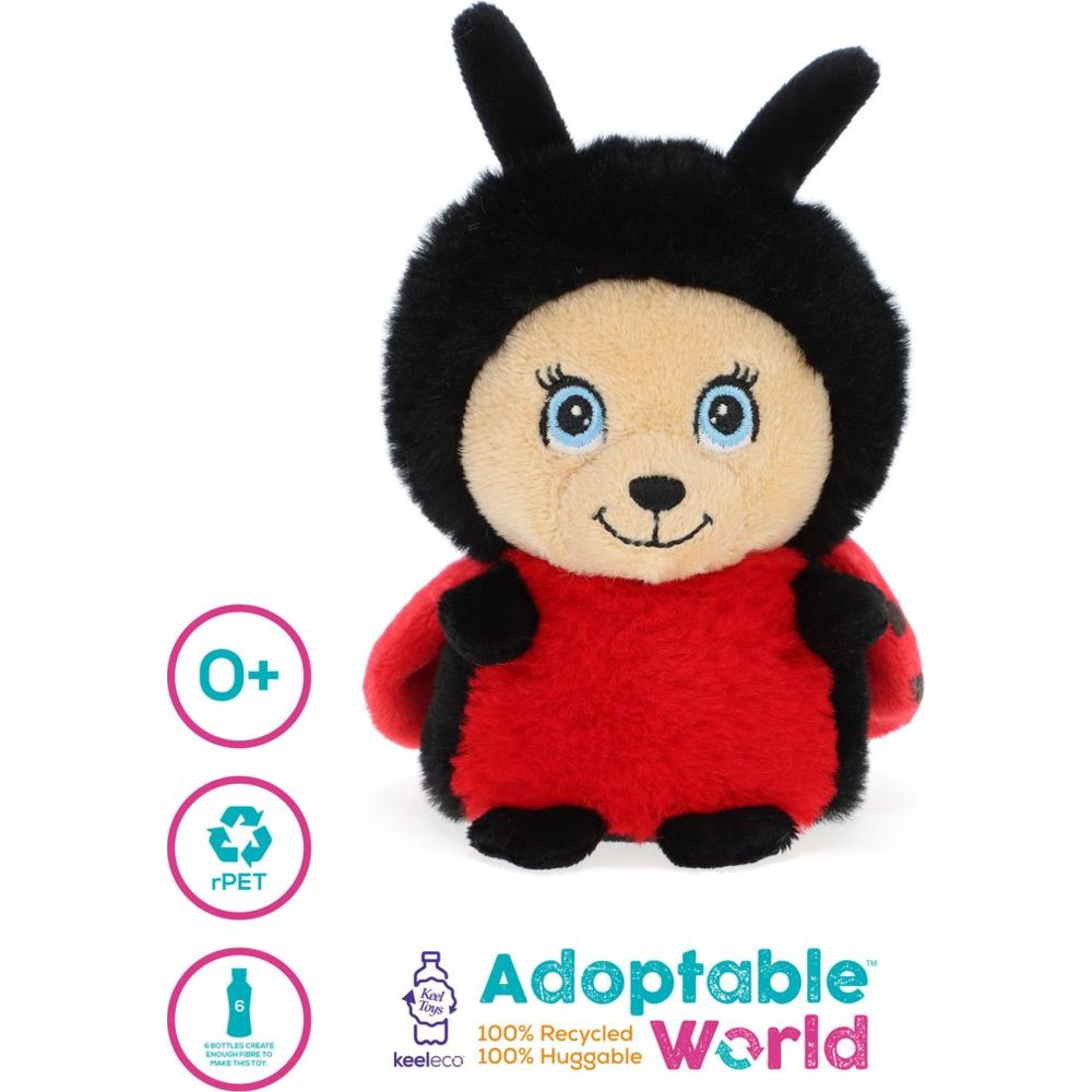 Keel Toys - Keeleco Mini Adoptable World Plush Toy Set B - 4-Inch - Style May Vary - 1 Pc