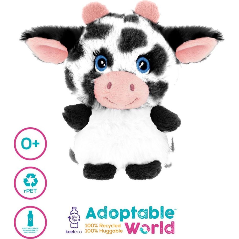 Keel Toys - Keeleco Mini Adoptable World Plush Toy Set B - 4-Inch - Style May Vary - 1 Pc