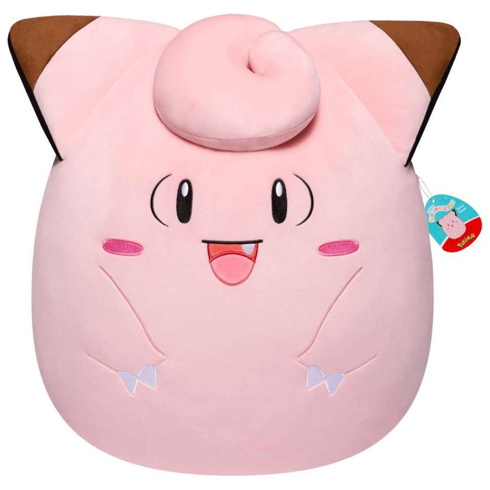Pokemon - Squishmallow Clefairy Plush Toy - 14-Inch