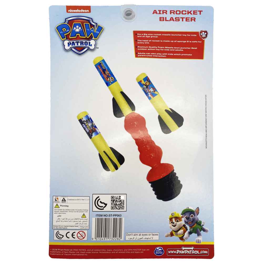 Paw Patrol - Air Rocket Blaster - 3 Pcs