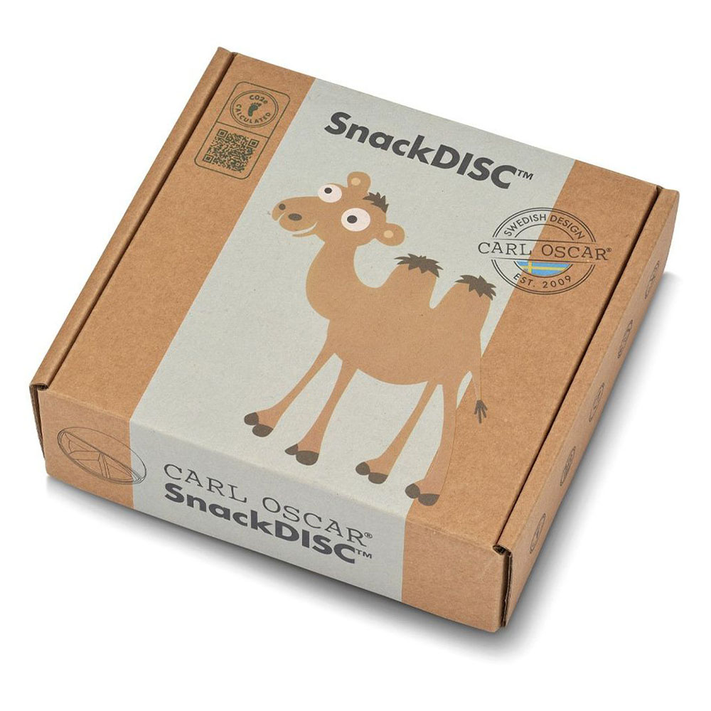 Carl Oscar - Kids 5 Rotatable Compartment Snack Disc Box - Green Camel