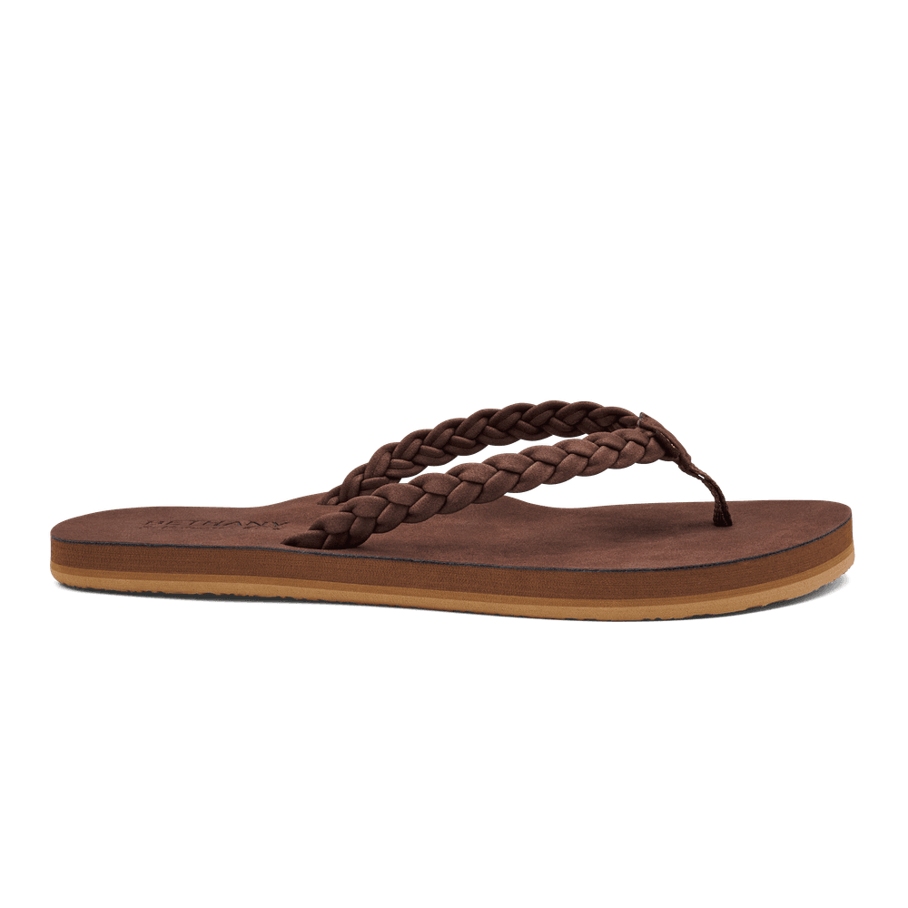 Cobian - Women's Bethany Braided Pacifica Flip Flops - Chocolate