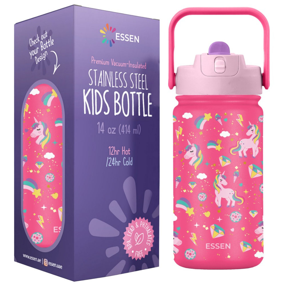 Essen - Stainless Steel Water Bottle - Unicorn - 414ml