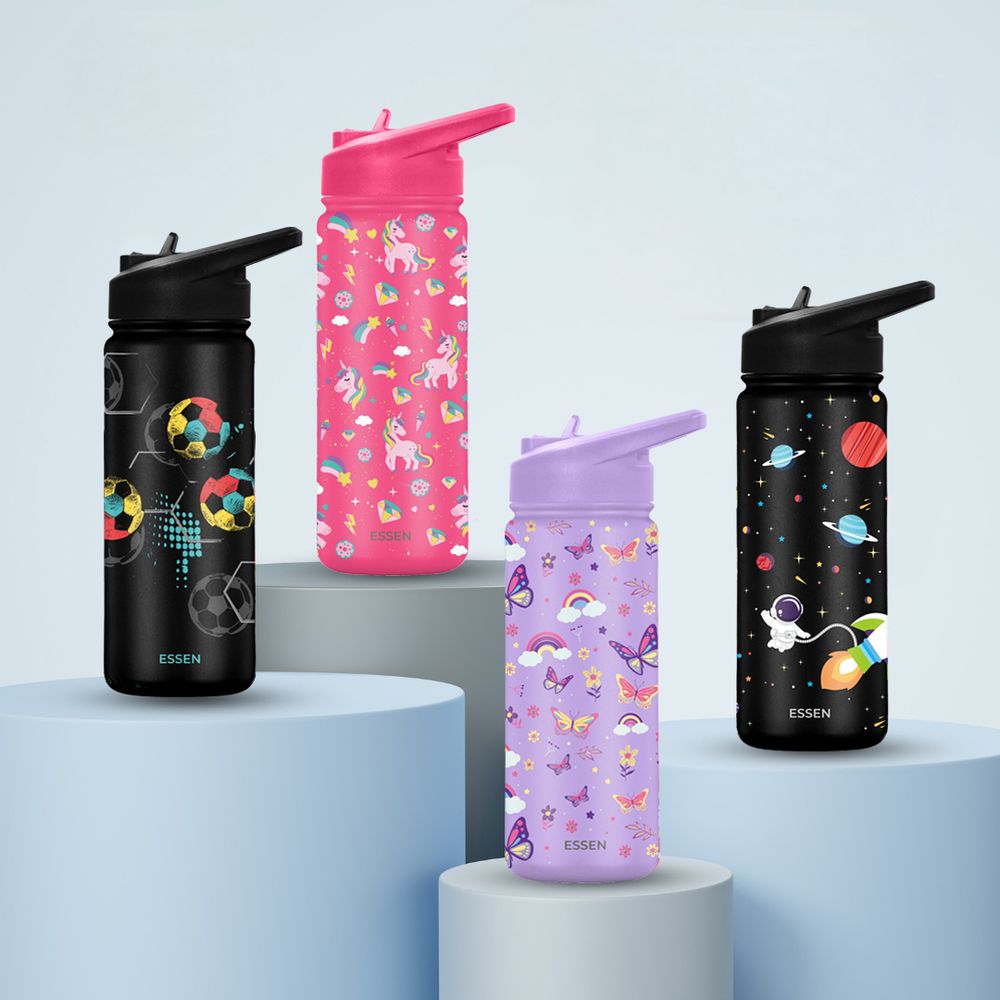 Essen - Stainless Steel Water Bottle - Butterfly - 532ml