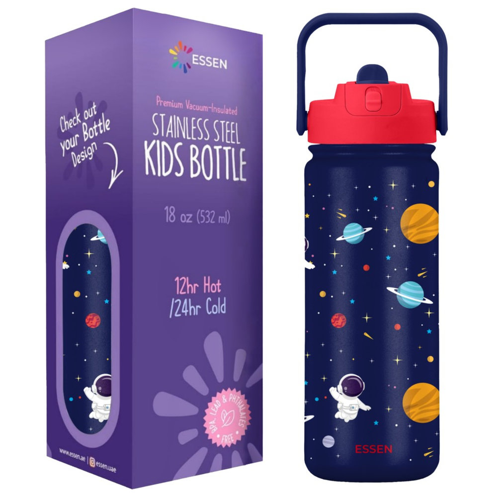 Essen - Stainless Steel Water Bottle - Space - 532ml
