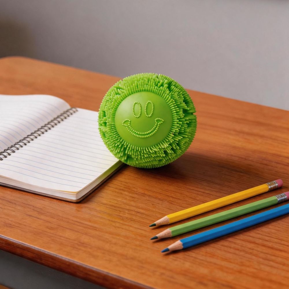 ESSEN Fuzz Ball Squishy Toy Stress Squeeze Ball-Random Color