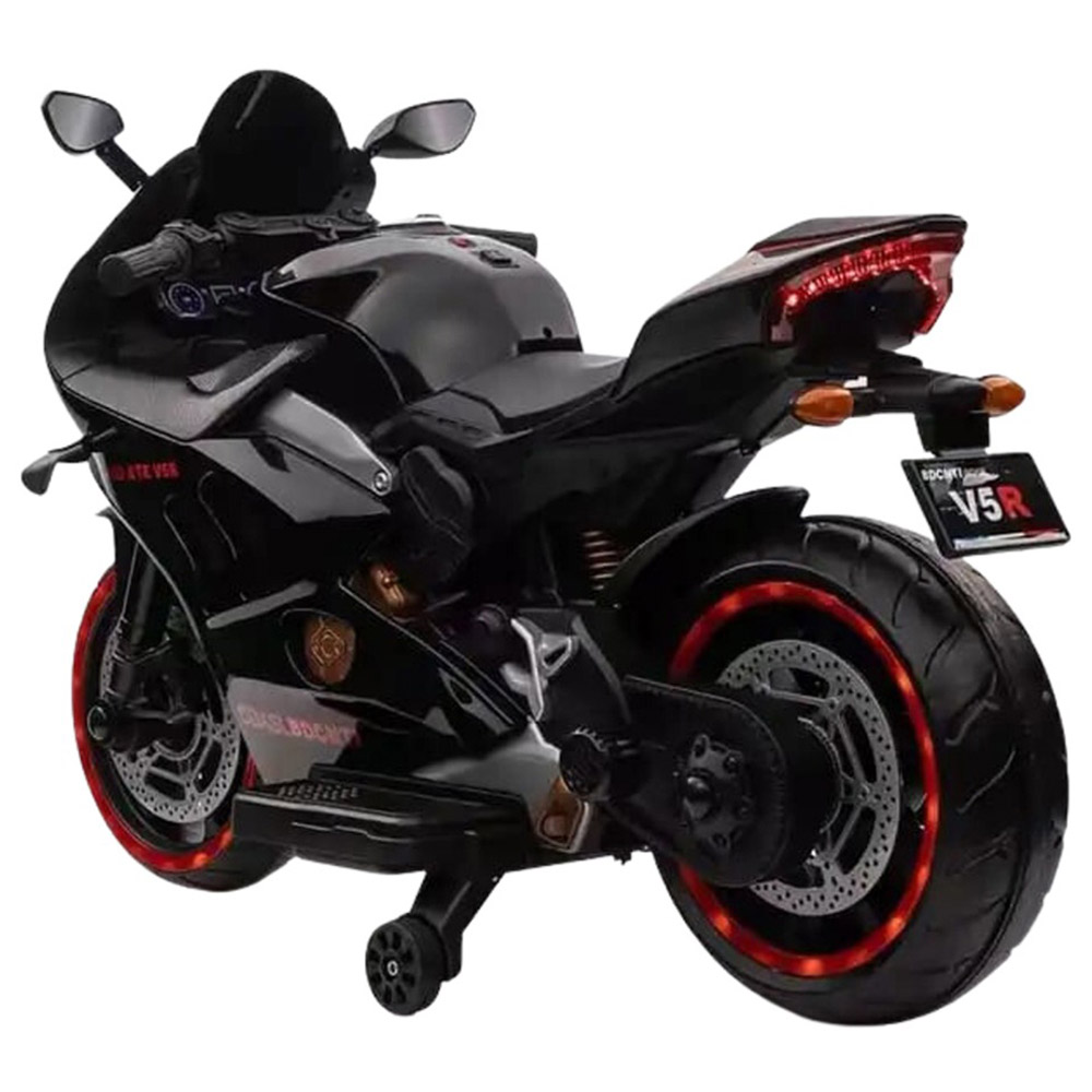 Megastar - Ride On V5 Kids Electric 12 V Motorcycle - Black