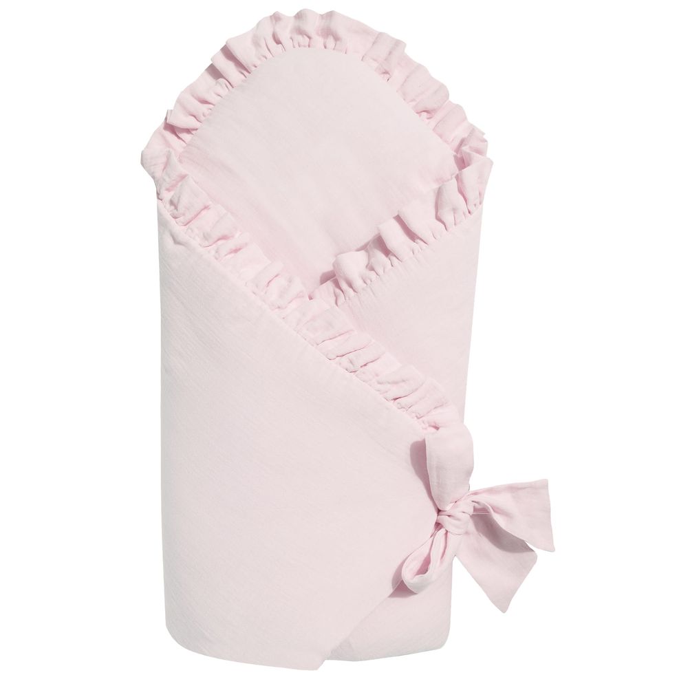 Sofija - Muslin Babynest - Baby Pink