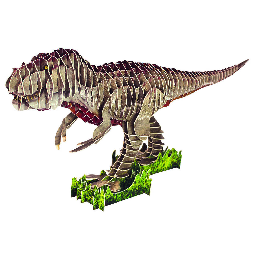 Educa Borras - 3D Creature Puzzle - T-Rex - 82 Pcs