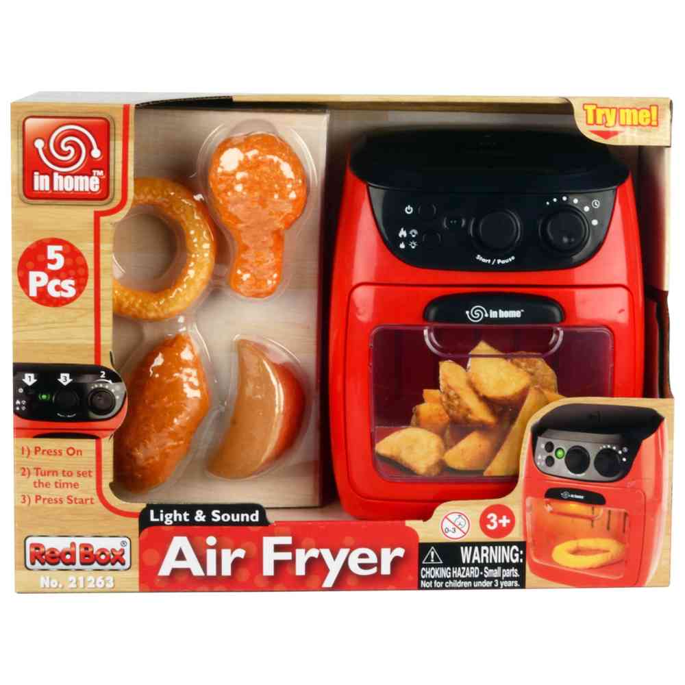 Red Box - Light & Sound Air Fryer Playset - 5 Pcs
