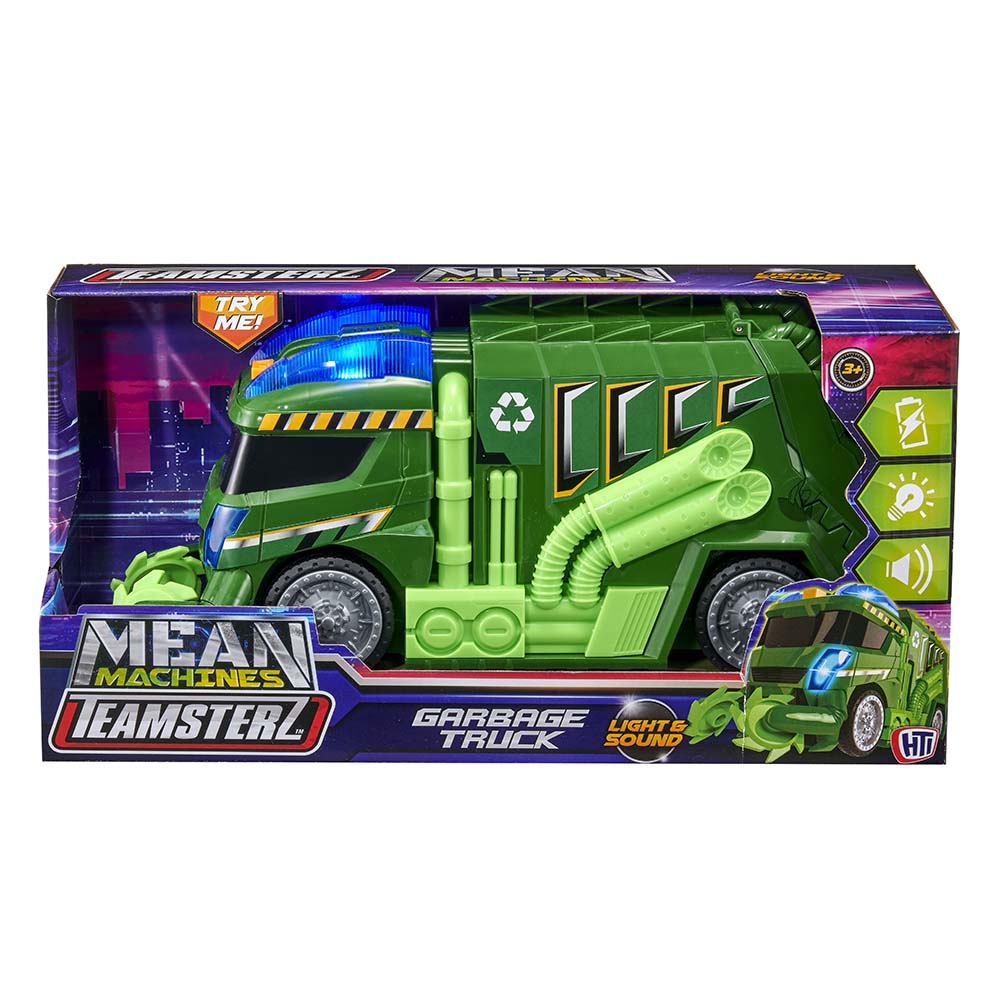 تيمستيرز - شاحنة نفايات بأضواء وأصوات - أخضر