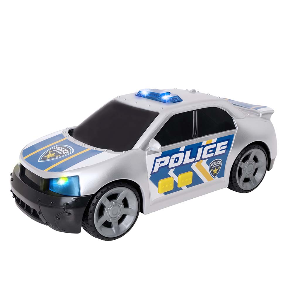 Teamsterz - Police Car With Light & Sound - Silver - Medium
