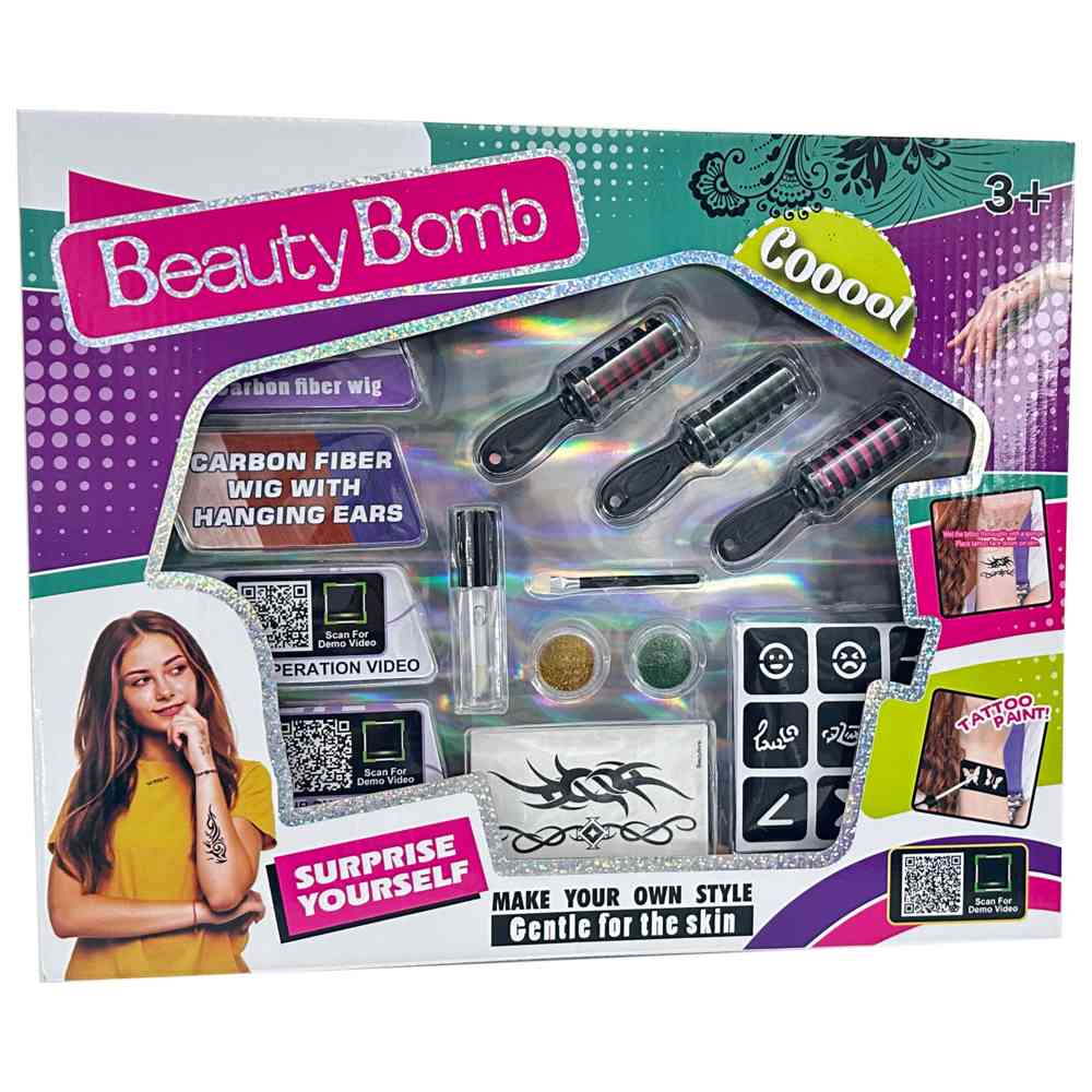Limei International - Beauty Bombo Creative Kids DIY Tattoo & Nail Art Kit