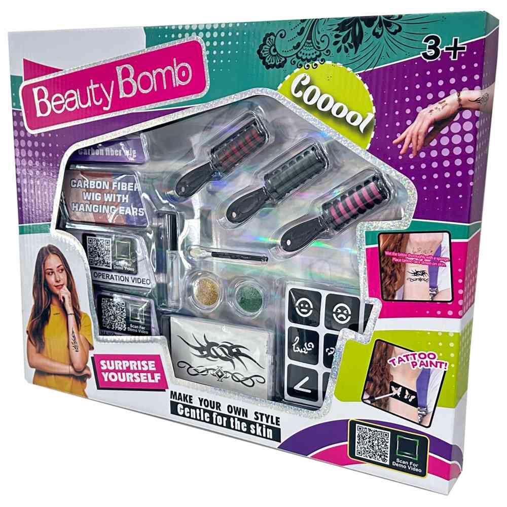 Limei International - Beauty Bombo Creative Kids DIY Tattoo & Nail Art Kit