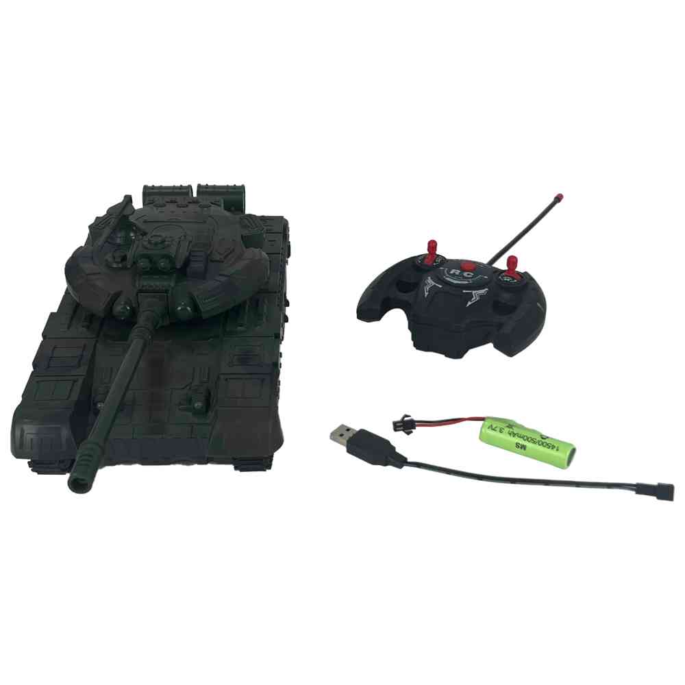 Limei International - R/C Tank Battle Car With Light & Music - Black