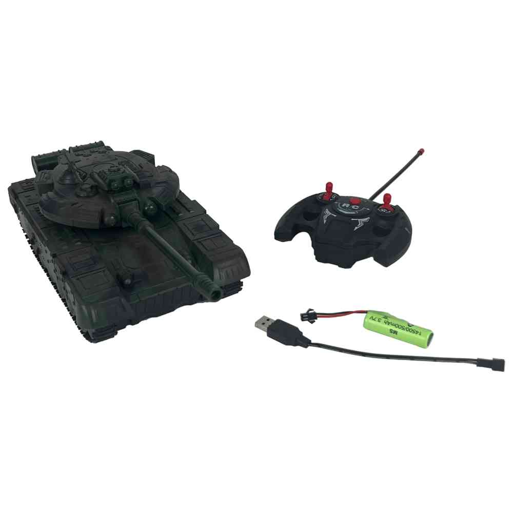 Limei International - R/C Tank Battle Car With Light & Music - Black